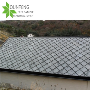 China Natural Black Stone Tile Slate Cladding Roof